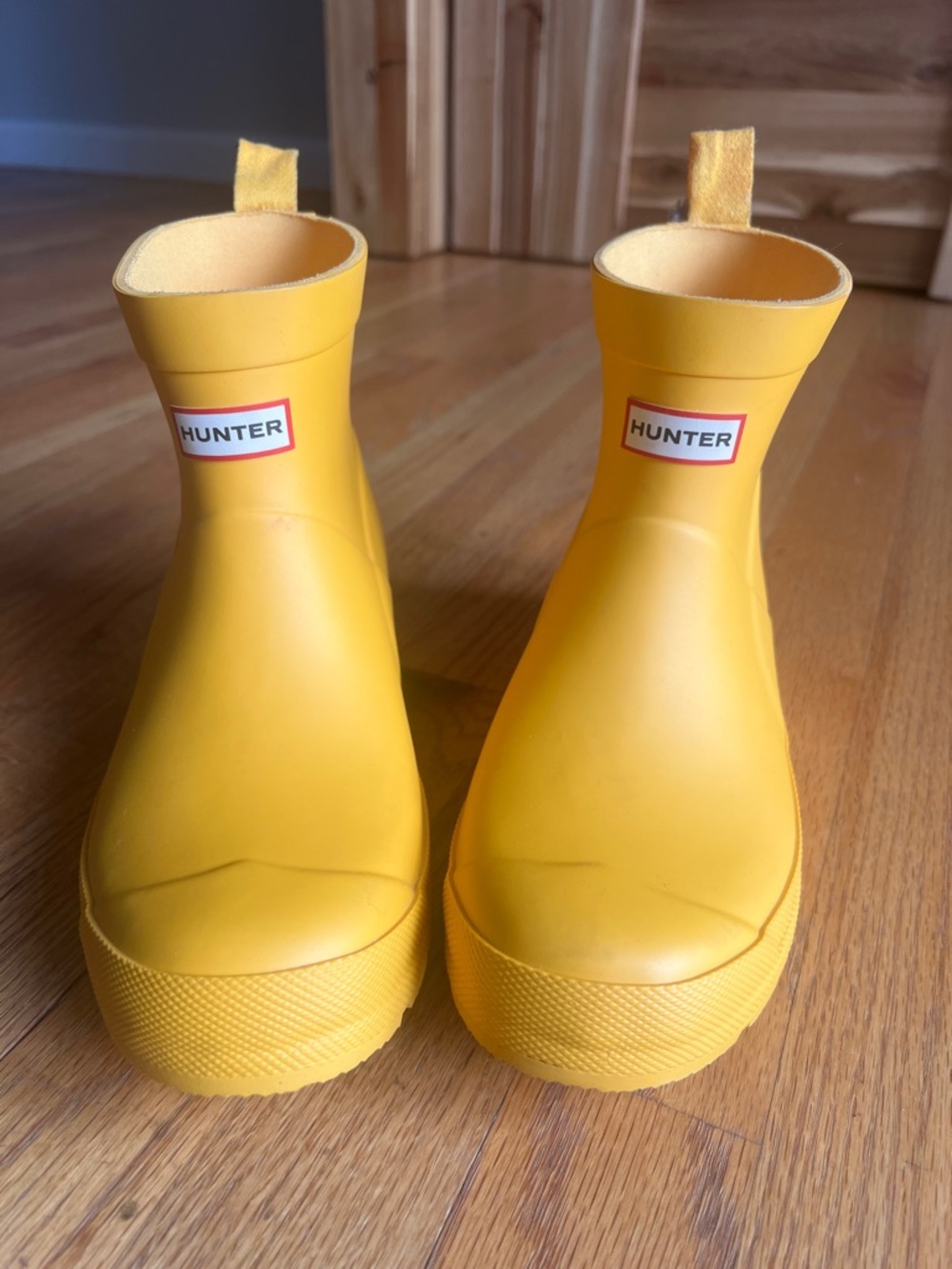 Hunter Play Waterproof Yellow Short Kids Boots